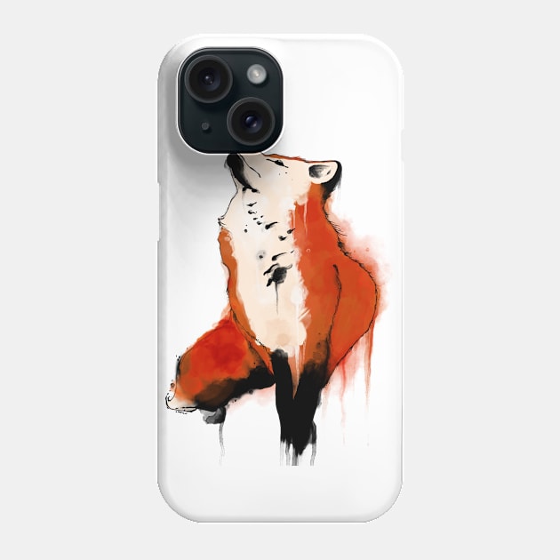 Watercolor fox Phone Case by Red Fox