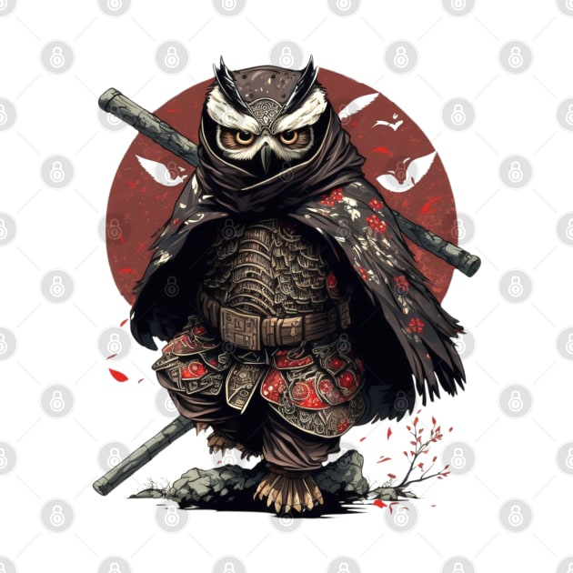 Owl Ninja Warrior Japanese Anime by SamCreations