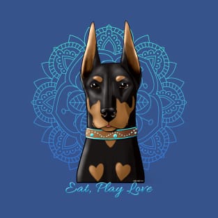 Doberman Eat Play Love T-Shirt