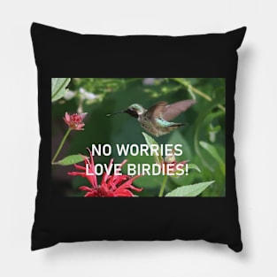 We Love Our Hummingbirds Pillow