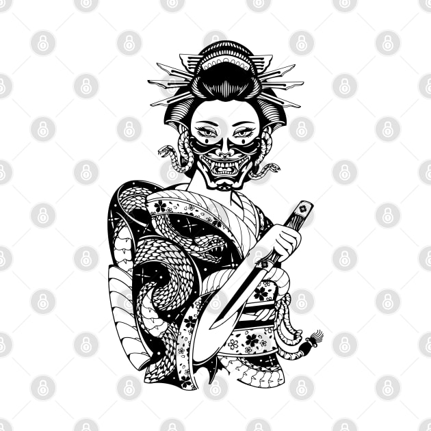 Geisha by Digent.ink by uongduythien@gmail.com