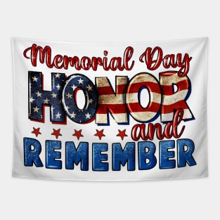 Memorial Day Honor And Remember, 4th Of July, American Flag Tapestry