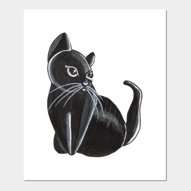 Bibi The Black Cat Black Cat Posters And Art Prints Teepublic