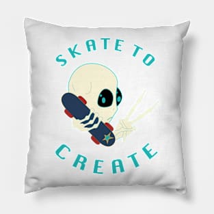 Skate to Create - Alien Pillow