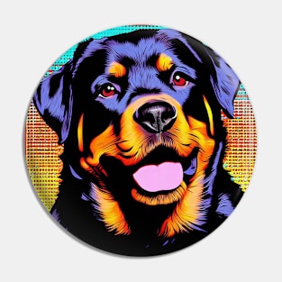 Rottweiler Pop Art Pin