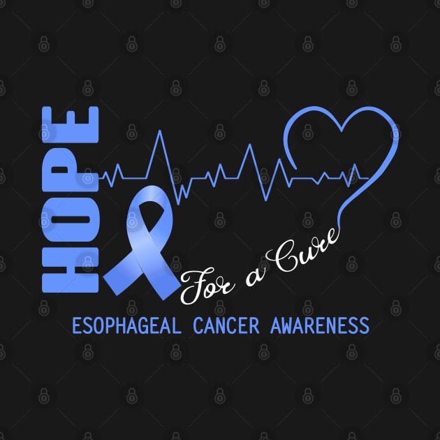 Hope For A Cure Esophageal Cancer Awareness Support Esophageal Cancer Warrior Gifts by ThePassion99