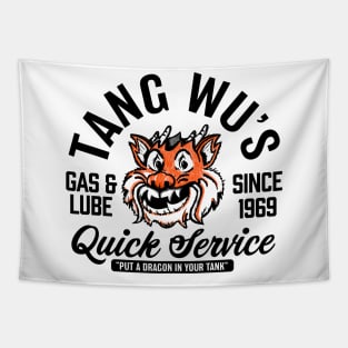 Tang Wu's Gas and Lube - Biker Style (Multicolor) Tapestry