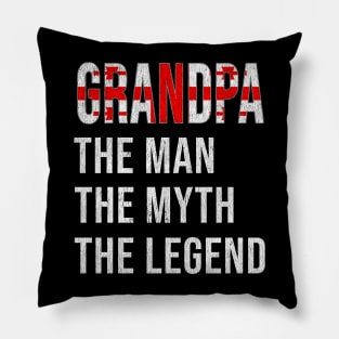 Grand Father Georgian Grandpa The Man The Myth The Legend - Gift for Georgian Dad With Roots From  Georgia Pillow