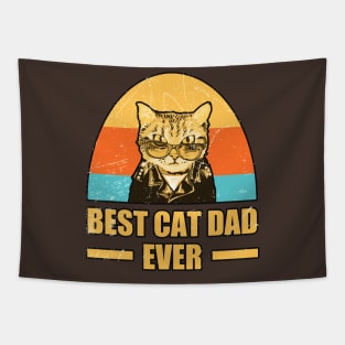 Best cat dad ever Cat Funny Tapestry