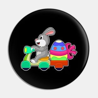 Rabbit Easter Easter egg Delivery service Pin
