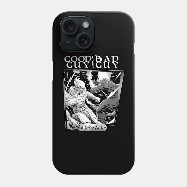 Good Guy Fight Bad Guy - Dark Phone Case by Waag Books