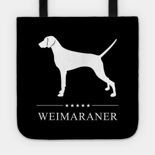 Weimaraner Dog White Silhouette Tote