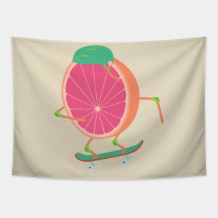 skating grapefruit Tapestry