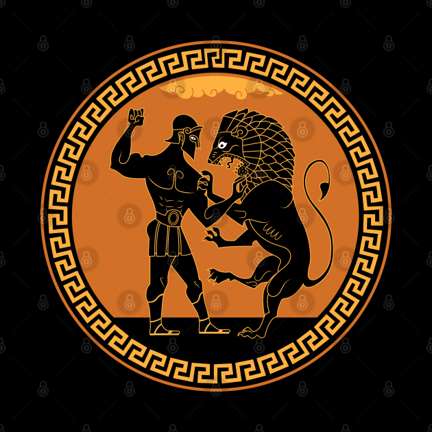 Nemean Lion Wrestling by AlyMerchandise