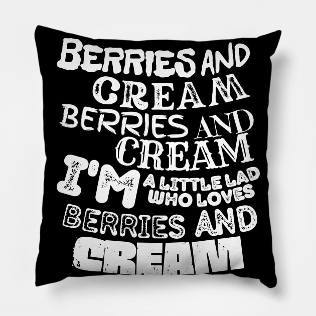 Berries and Cream Meme Pillow by Souls.Print