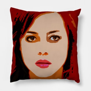 aubrey plaza Pillow