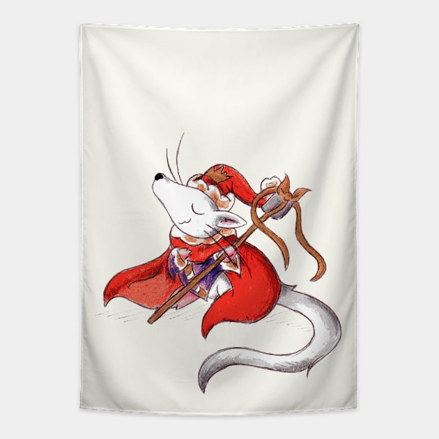 Xmas King Tapestry by KristenOKeefeArt