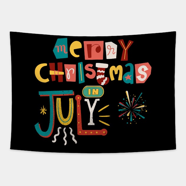 Christmas in july Tapestry by Myartstor 