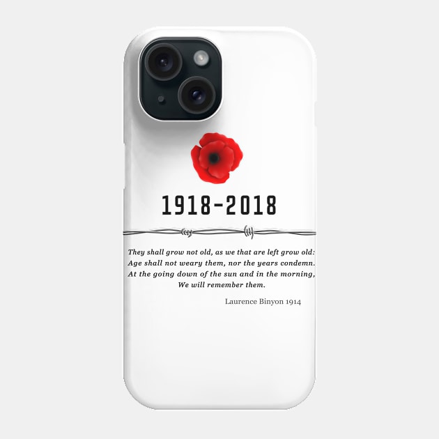 World War Centennial Phone Case by SeattleDesignCompany