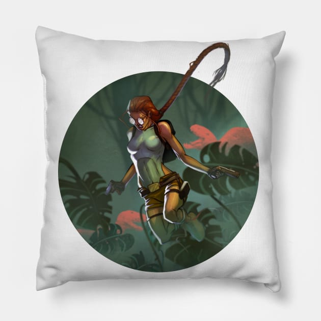 Tomb Raider Pillow by tattts