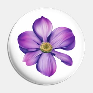 Purple Flower Pin