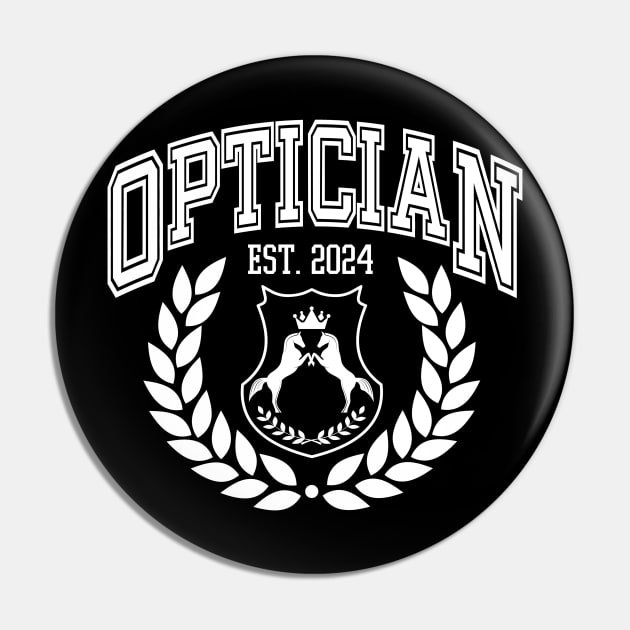 Custom College Optician Graduation 2024 Pin by WaBastian