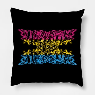 Negative Øhio Logo - Brutal Pan Pride Pillow