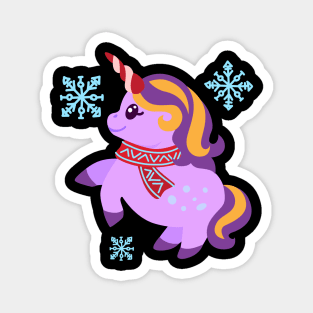 Christmas Unicorn Magnet