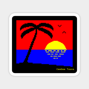 Sunset Beach - Teletext Magnet