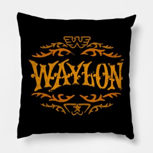 waylon outlaw Pillow