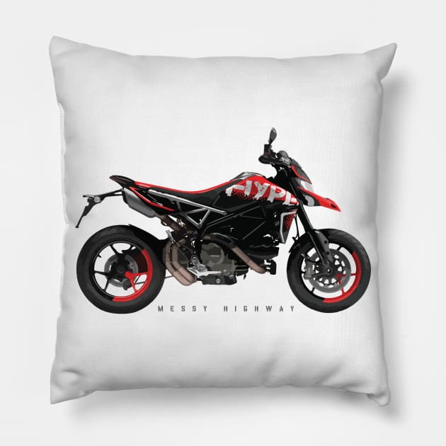 Ducati Hypermotard 950 RVE 20, sn Pillow by MessyHighway