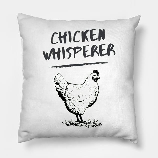 Chicken Whisper Pillow by ArchiesFunShop