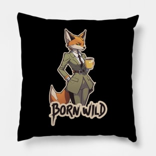 Foxy Office Attire Pillow