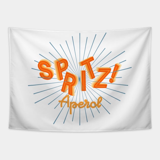 Spritz orange Tapestry by bembureda