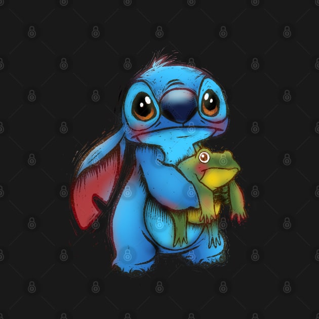 Scared little Stitch by Little Bad Wren 