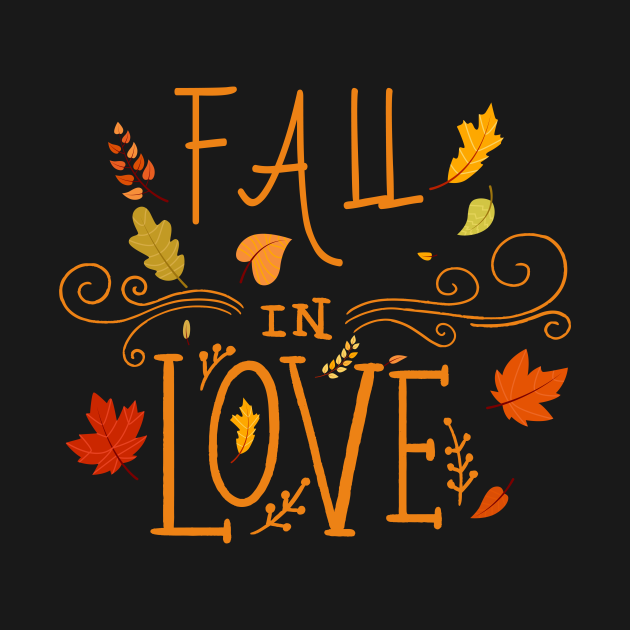 Seasonal Love Fall Autumn TShirt TeePublic