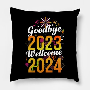 Goodbye 2023, Wellcome 2024 New Year Eve Party Pillow