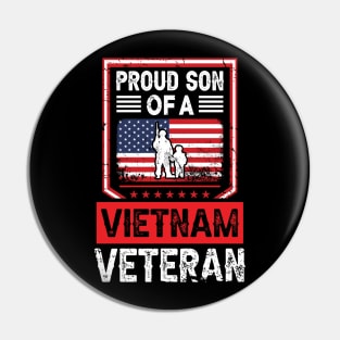 Proud son of a vietnam veteran Pin