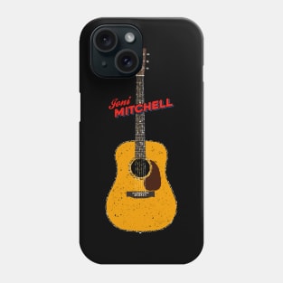 Joni Mitchell Martin D-28 Acoustic Guitar Phone Case