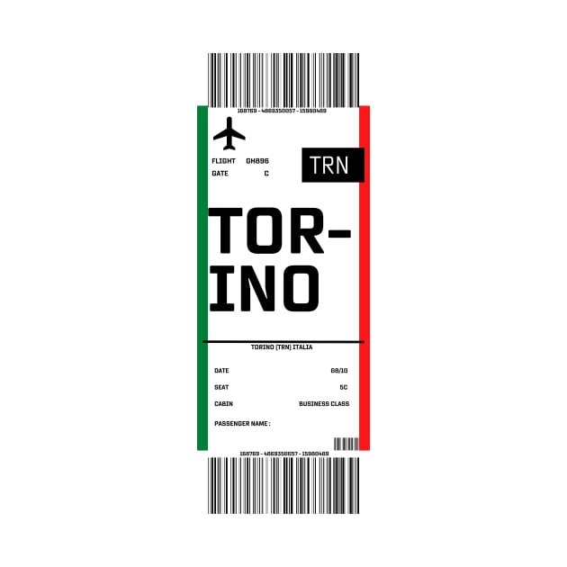 Boarding pass for Turin by ghjura