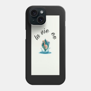 Flamingo,life in pink flamingo la vie en rose Phone Case