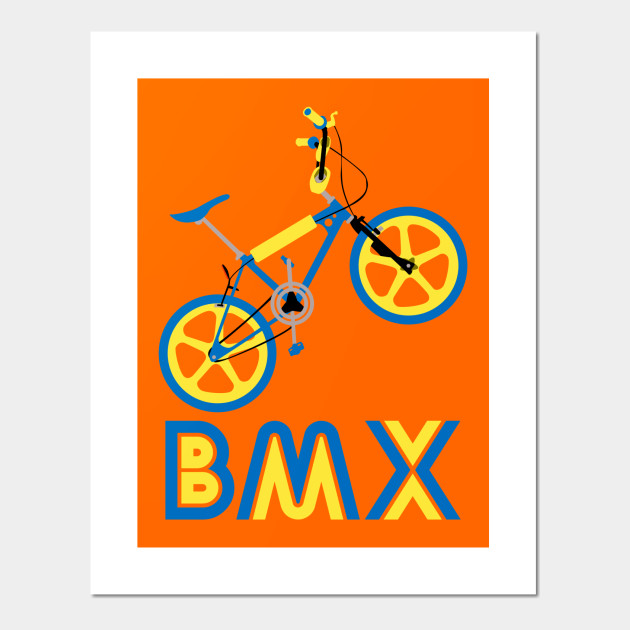 blue and yellow bmx
