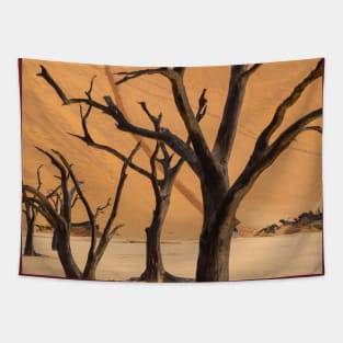 Namibia. Namib-Naukluft National Park. Deadvlei. Dead Trees. Dunes. Tapestry