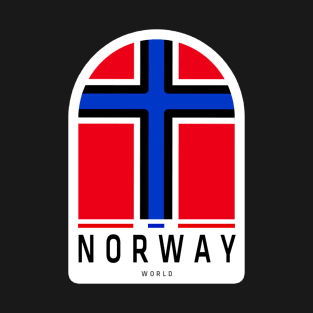 Norway Flag Sticker, For Norway Lovers T-Shirt