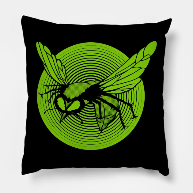 THE GREEN HORNET - Green Pillow by ROBZILLA