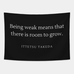 Ittetsu Takeda Haikyu Karasuno Motivating Growth Quote Tapestry