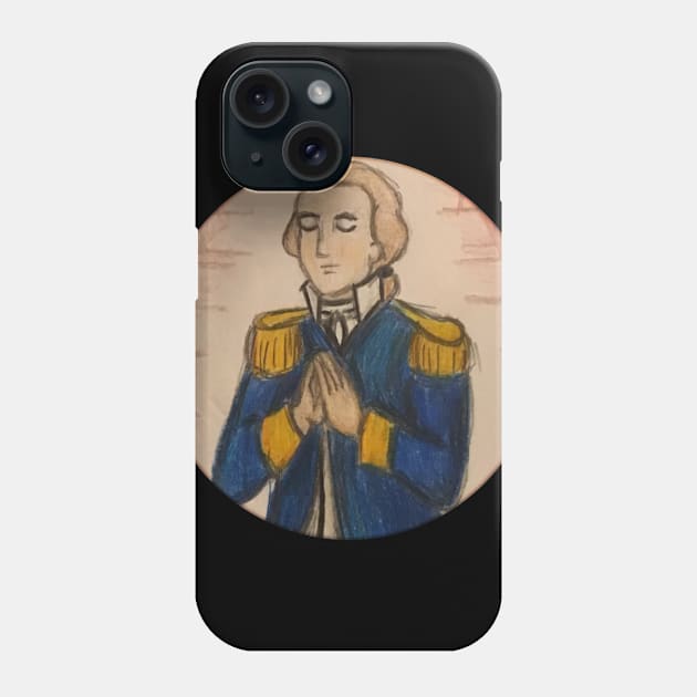 Praying George Washington Phone Case by Aeriskate