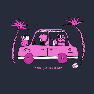 Pink holiday car T-Shirt