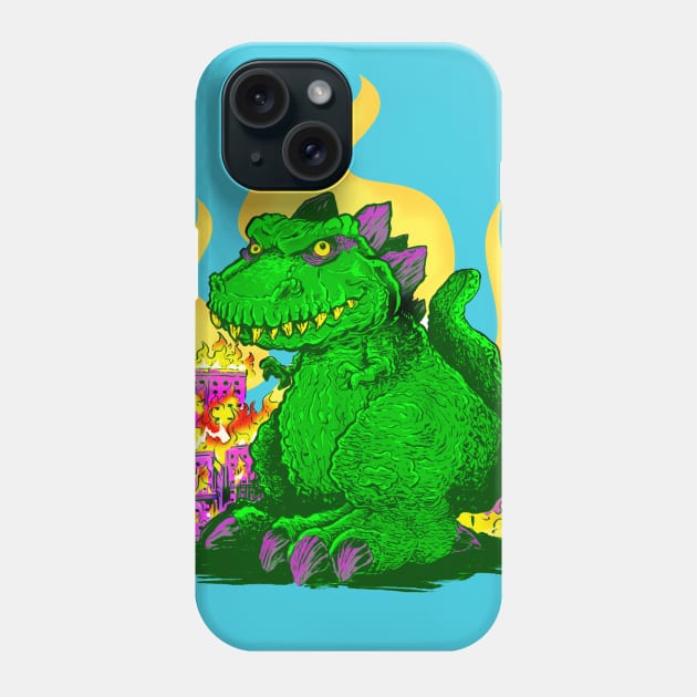 Zilla's Night on the Town Phone Case by Nathan Wiedemer 