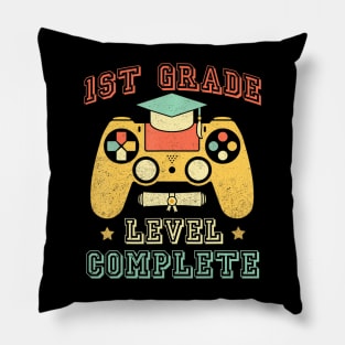 1st Grade Level Complete Gamer Class Of 2024 Pillow